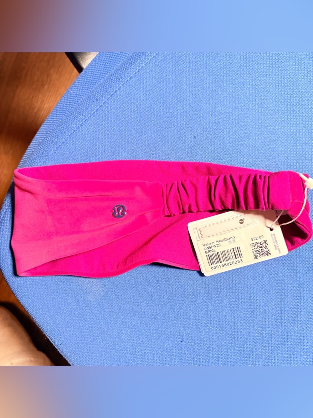 ululemon athletica NWT Lululemon Women’s Velour Headband Berry Rumble   Sold out